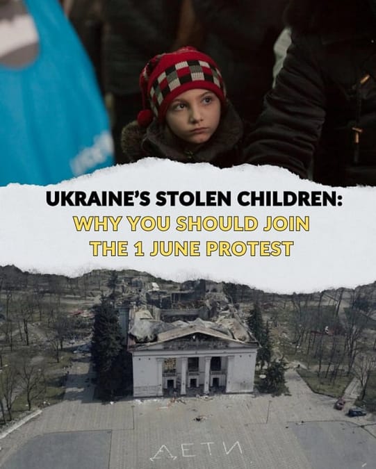 Las niñas y los niños robados de Ucrania: una crisis que exige solidaridad mundial Manifestaciones el 1 de junio, día internacional del niño y la niña