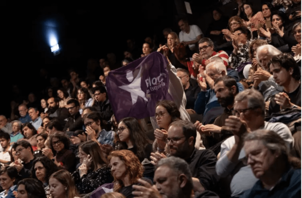 Mitin del Bloco en Braga, una circunscripción donde la derecha es y era fuerte