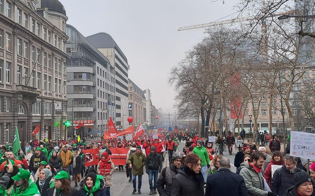Bélgica: Primera movilización masiva contra el gobierno federal