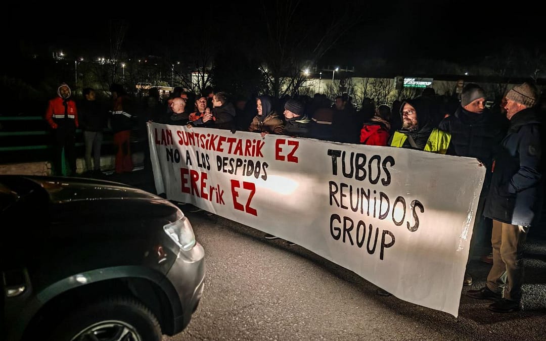 Tubos Reunidos, paralizada para echar atrás el ERE y exigir una “viabilidad real” de la empresa