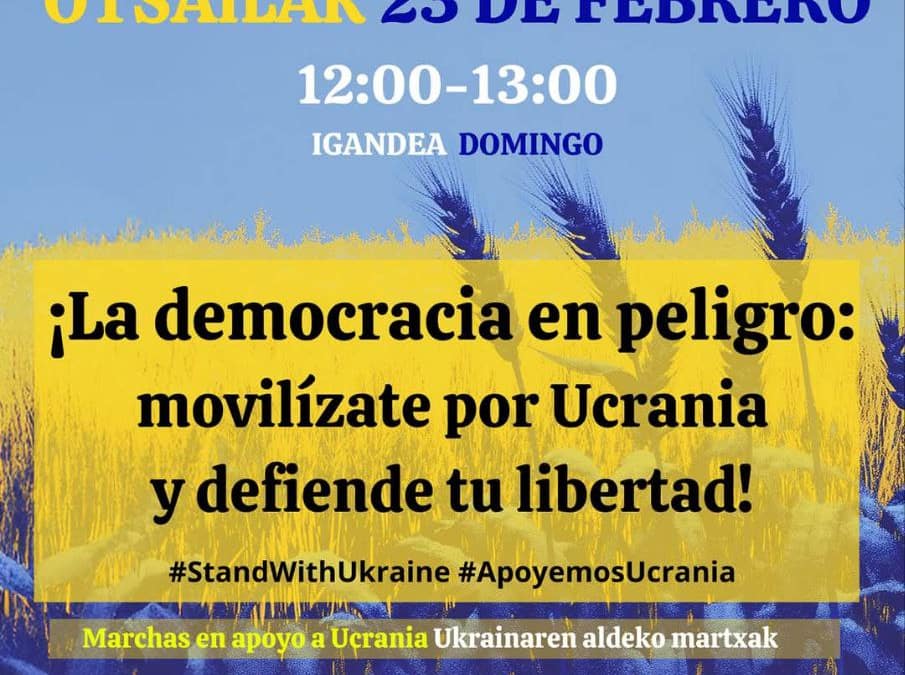 Anuncio y nota de prensa dedicada al tercer aniversario de la invasión rusa a gran escala de Ucrania 